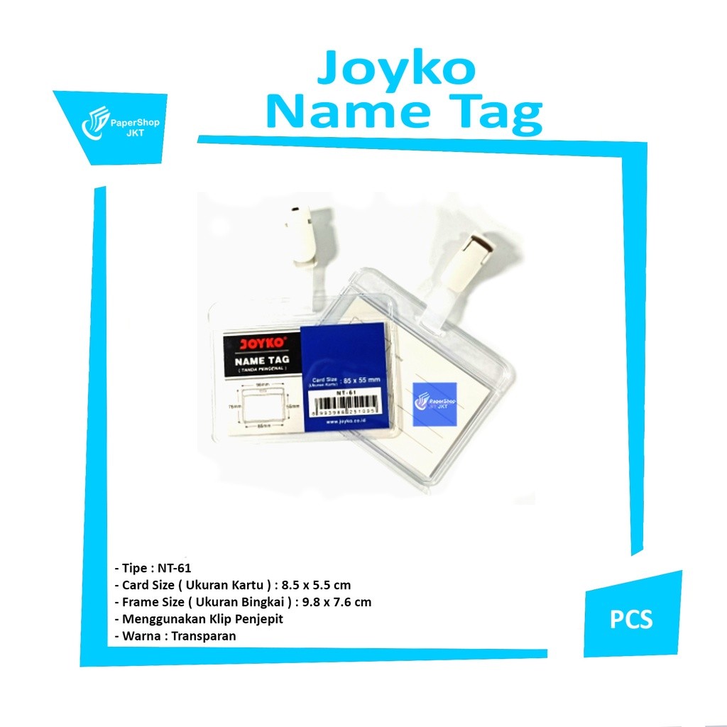 JOYKO - gantungan kartu nama nt-61 name tag - pcs