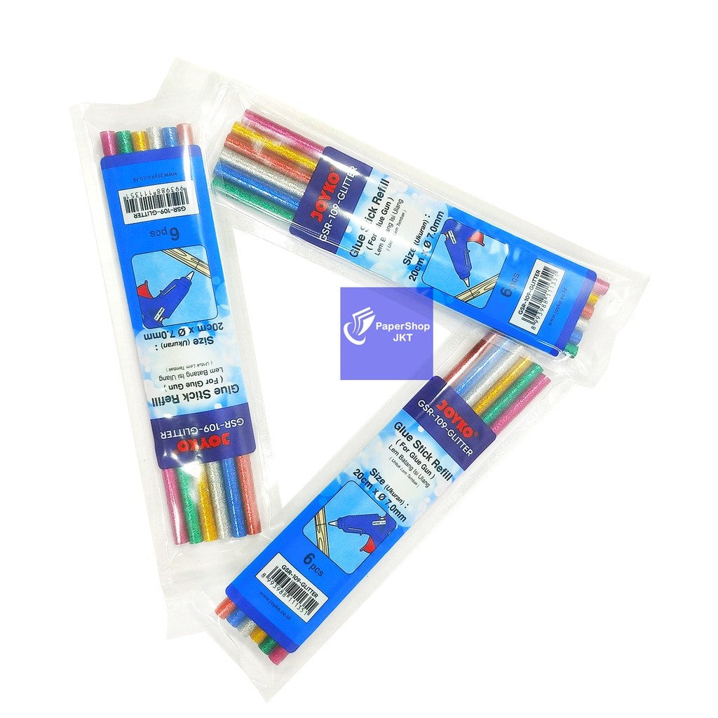 JOYKO - Glue Stick Refill - Isi Lem Tembak GSR-109 Gliter - Pack