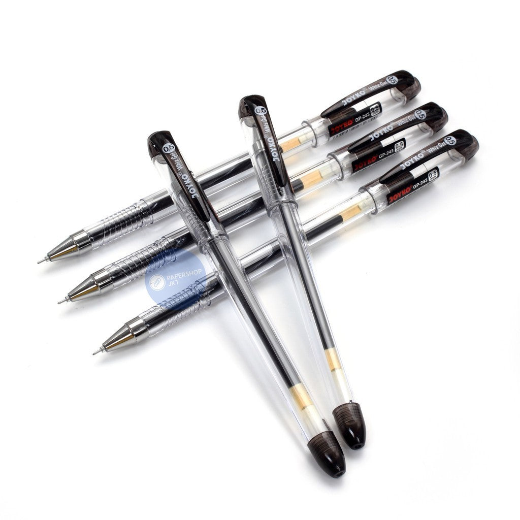 JOYKO - GelPen GP 243 - Whiz Gel 0.5 mm - Hitam - Pcs