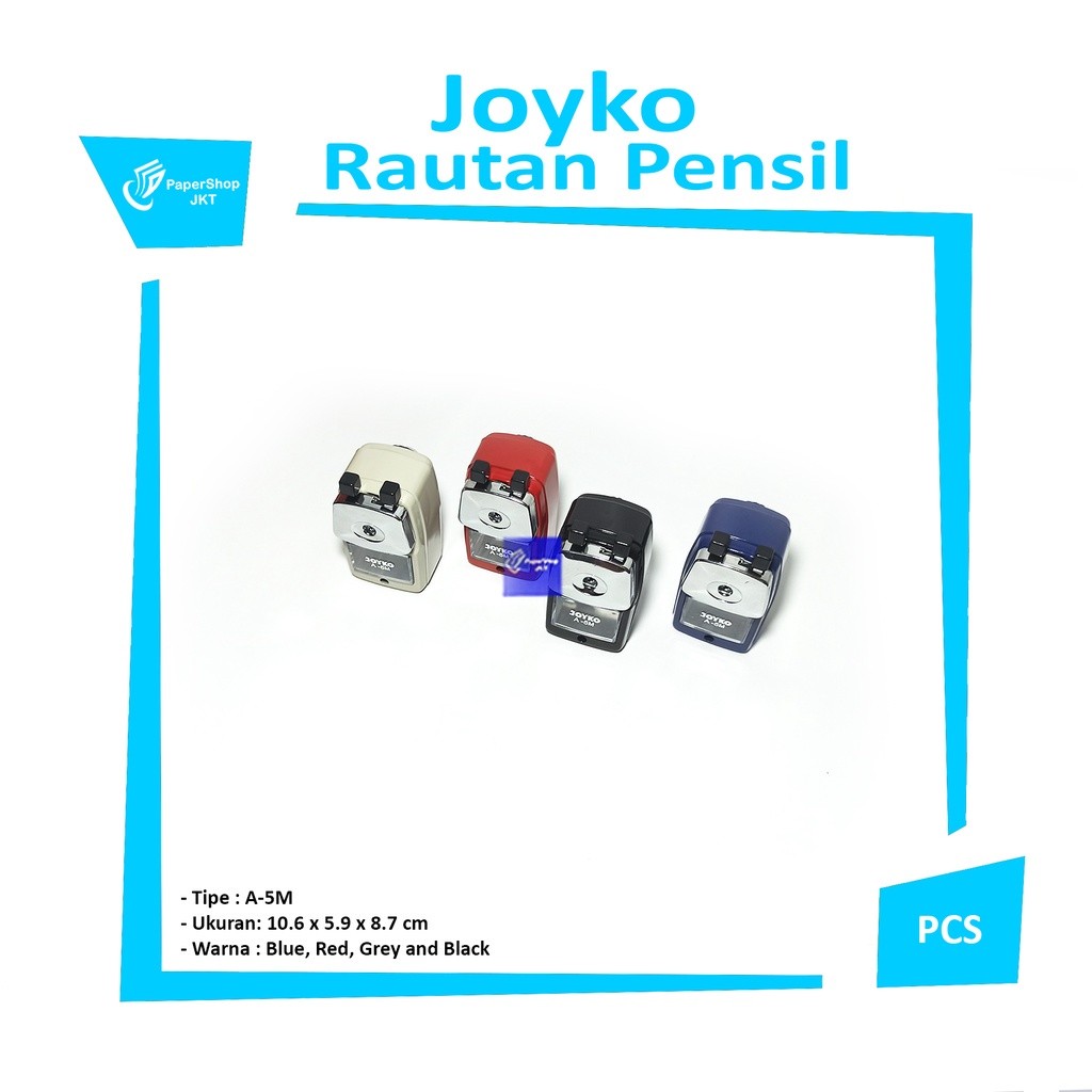 JOYKO - Rautan Pensil A-5M - Pencil Table Sharpener - Pcs