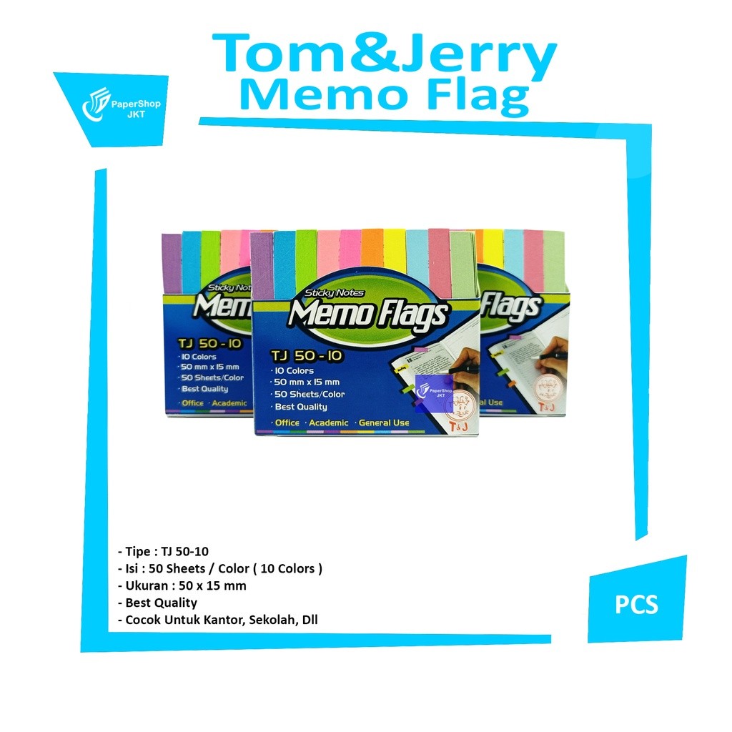 TOM & JERRY - Sticky Note Memo Flags - Pack