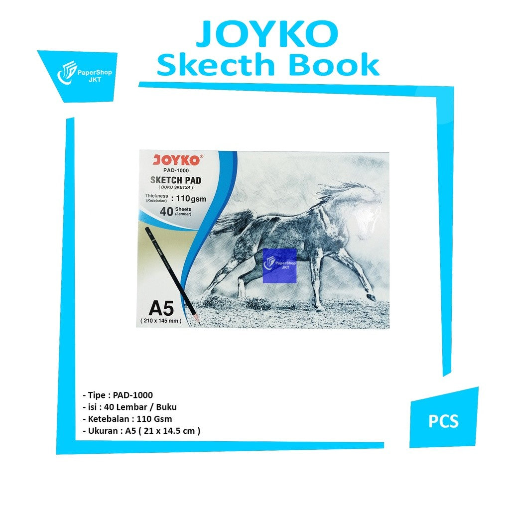 JOYKO - Sketch Pad Pad-1000 A5 110gsm - 40 Lembar - Pcs