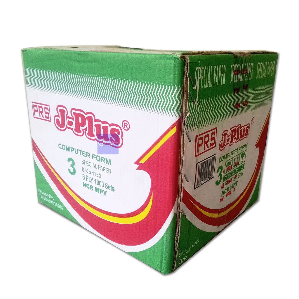 Jplus - Continous Form 3 Ply 9 1/2 x 11/2 Ncr Kertas Komputer - Box