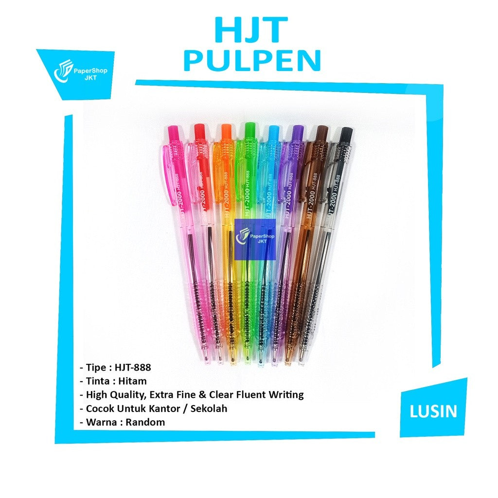 HJT-2000 - Pulpen Write Smoothly Model-888 - Lusin