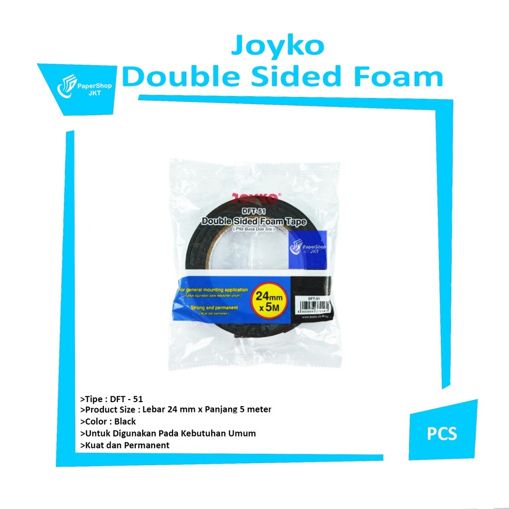 JOYKO - Double Sided Foam Tape Pita Busa Dua Sisi - DFT-51 - Pcs