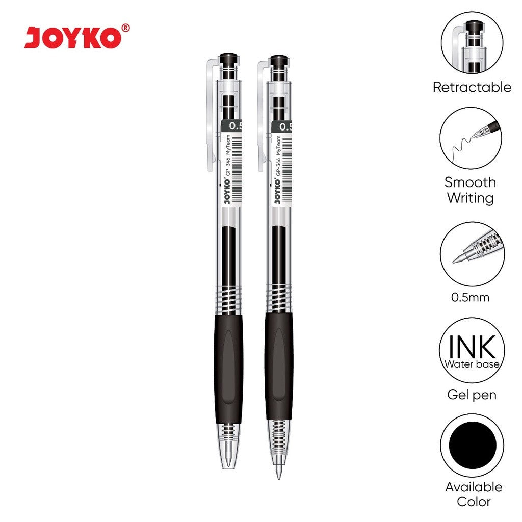 JOYKO - Pulpen Gel Pen GP-346 0.5mm - Lusin