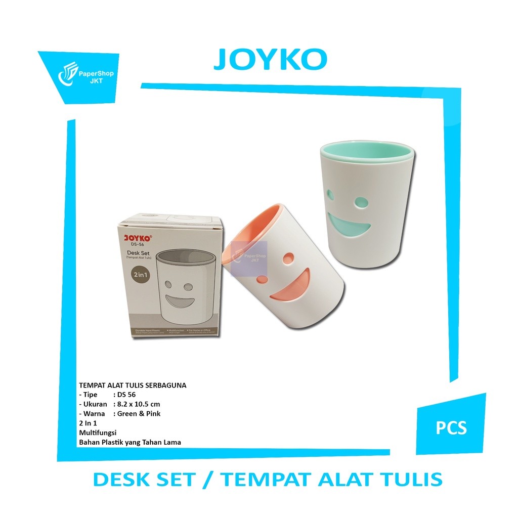 JOYKO Desk Set DS-56 Green & Pink -Pcs