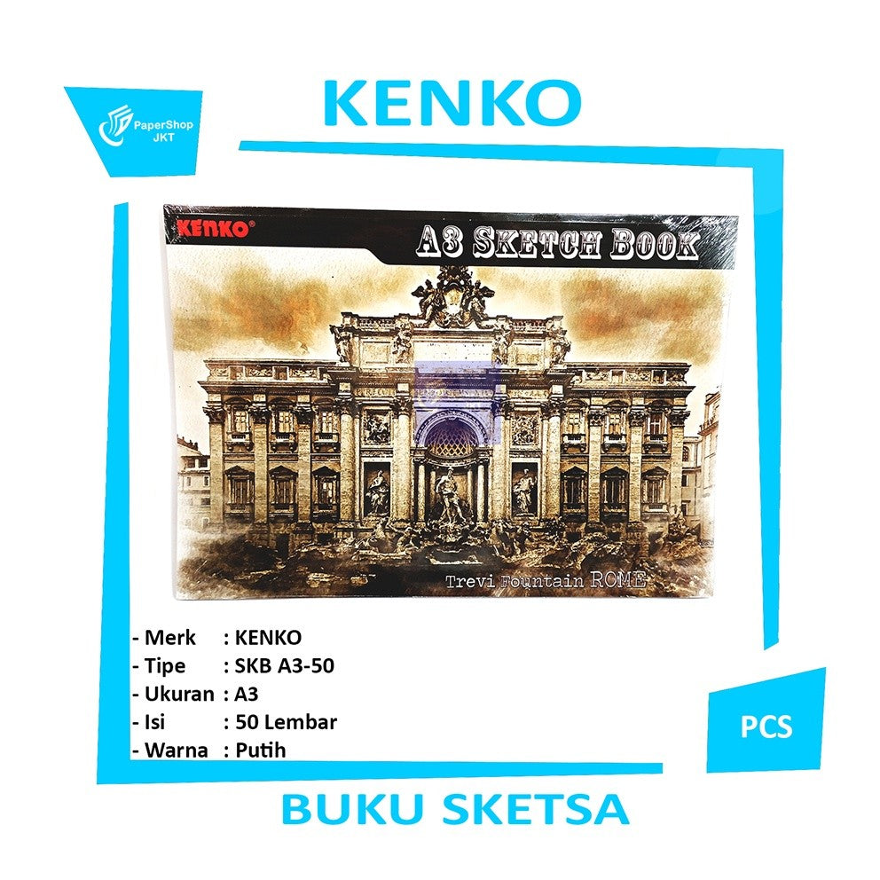KENKO Sketch Book SKB A3 - 50 Lembar