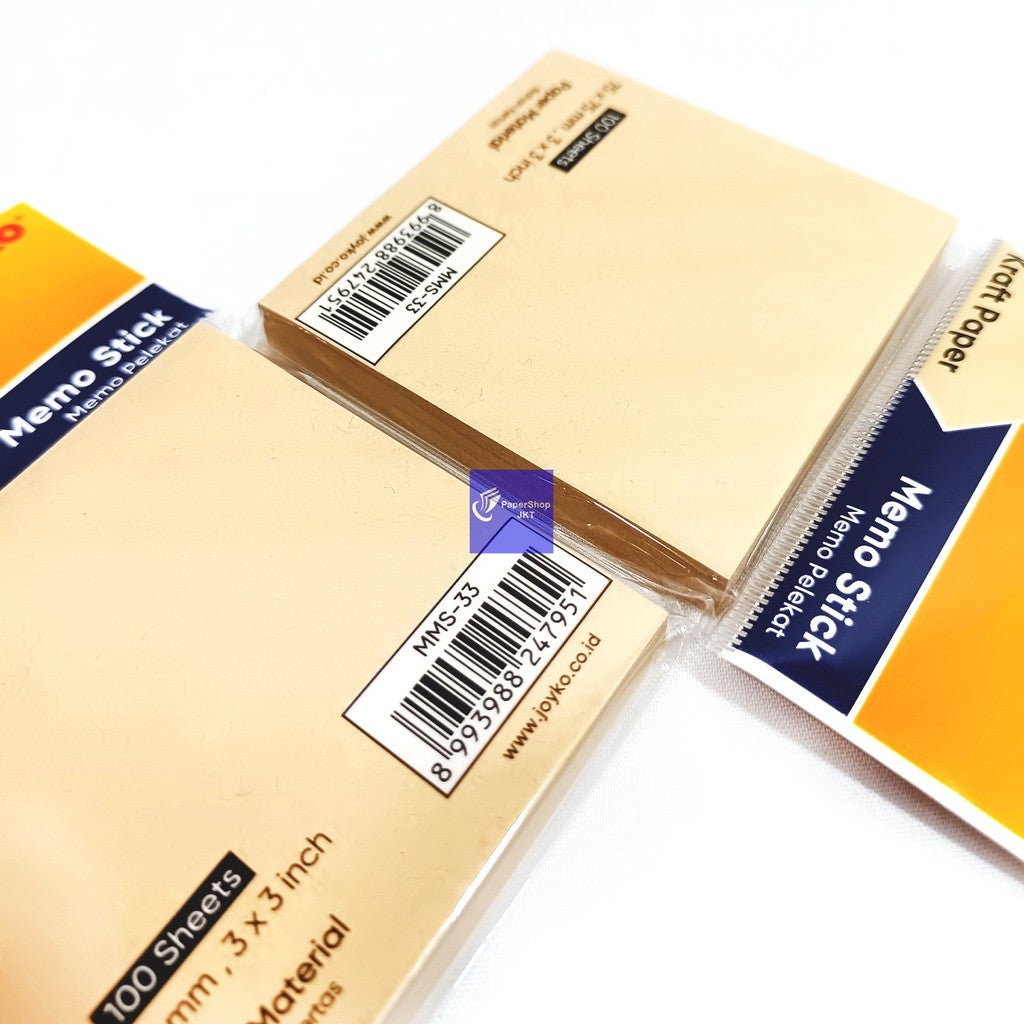 JOYKO - Memo Stick MMS-33 Cokelat Kraft Paper - Pad