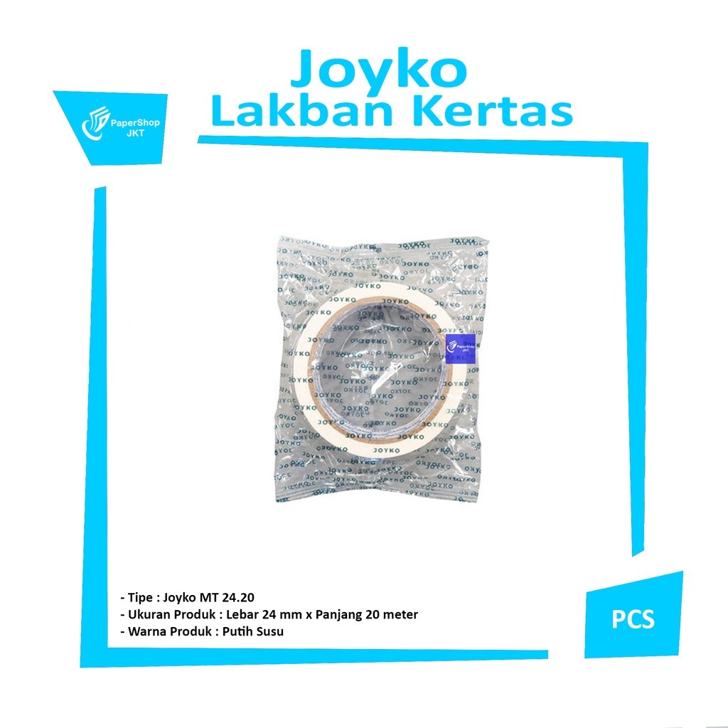 JOYKO - Masking Tape Lakban Kertas Varian Ukuran - 1 ROLL