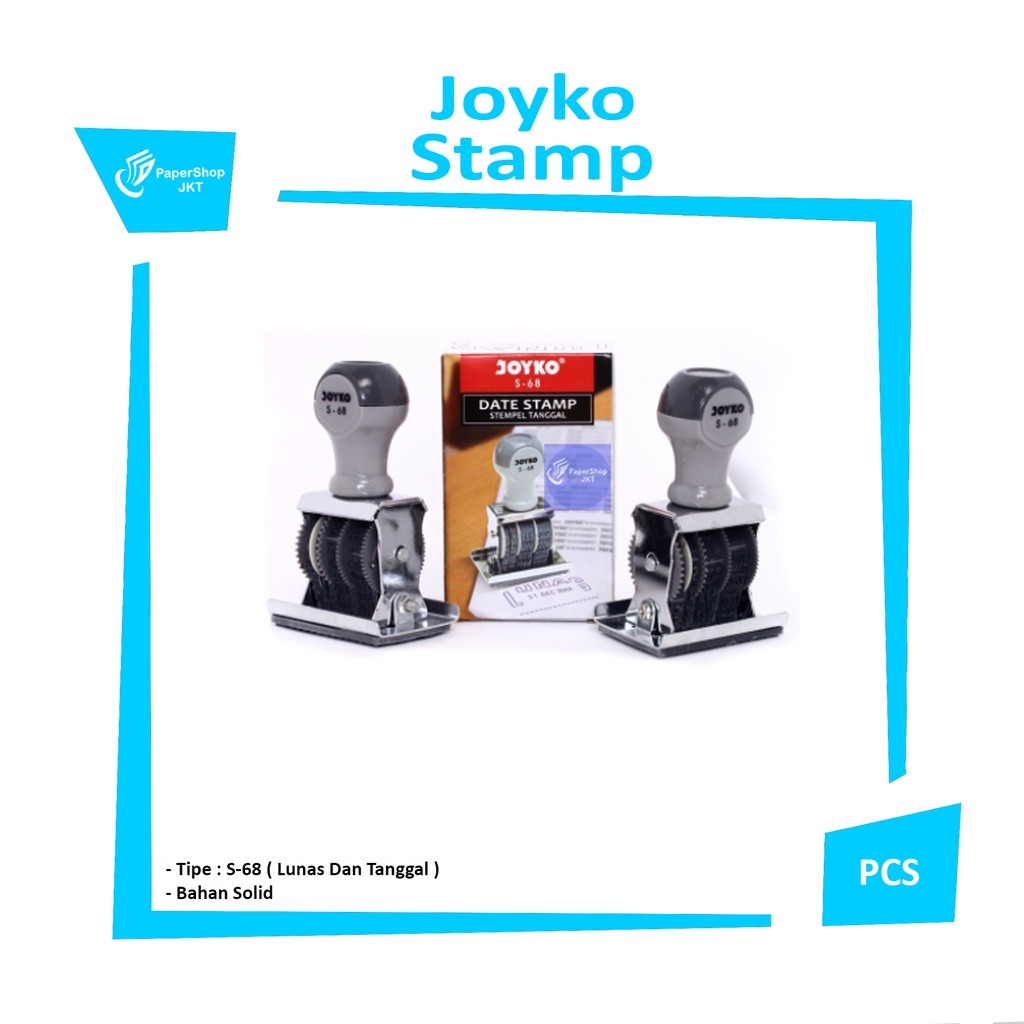 JOYKO - Stampel S-68  Lunas & Tanggal - Pcs