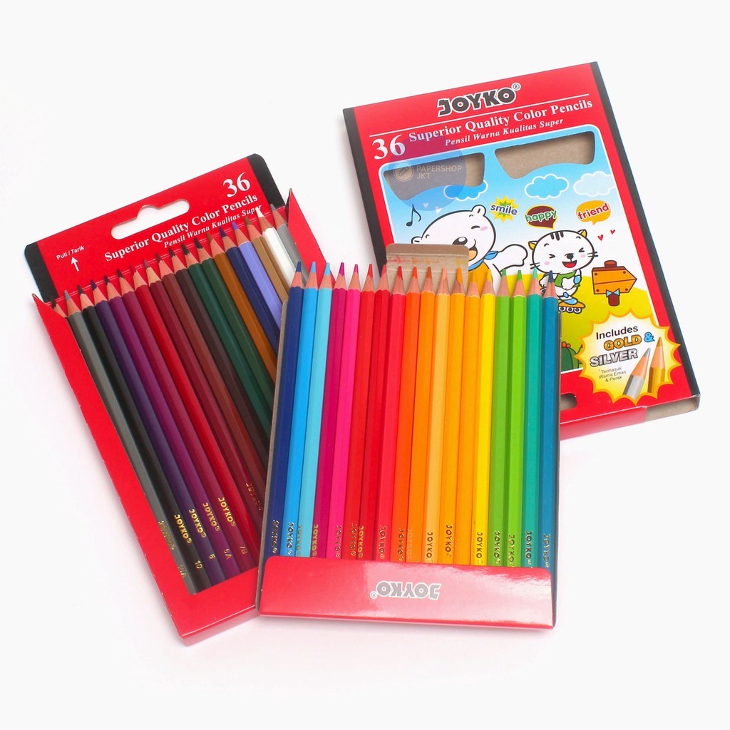 JOYKO - Pencil Color CP-36PB Pensil Warna Panjang - Set