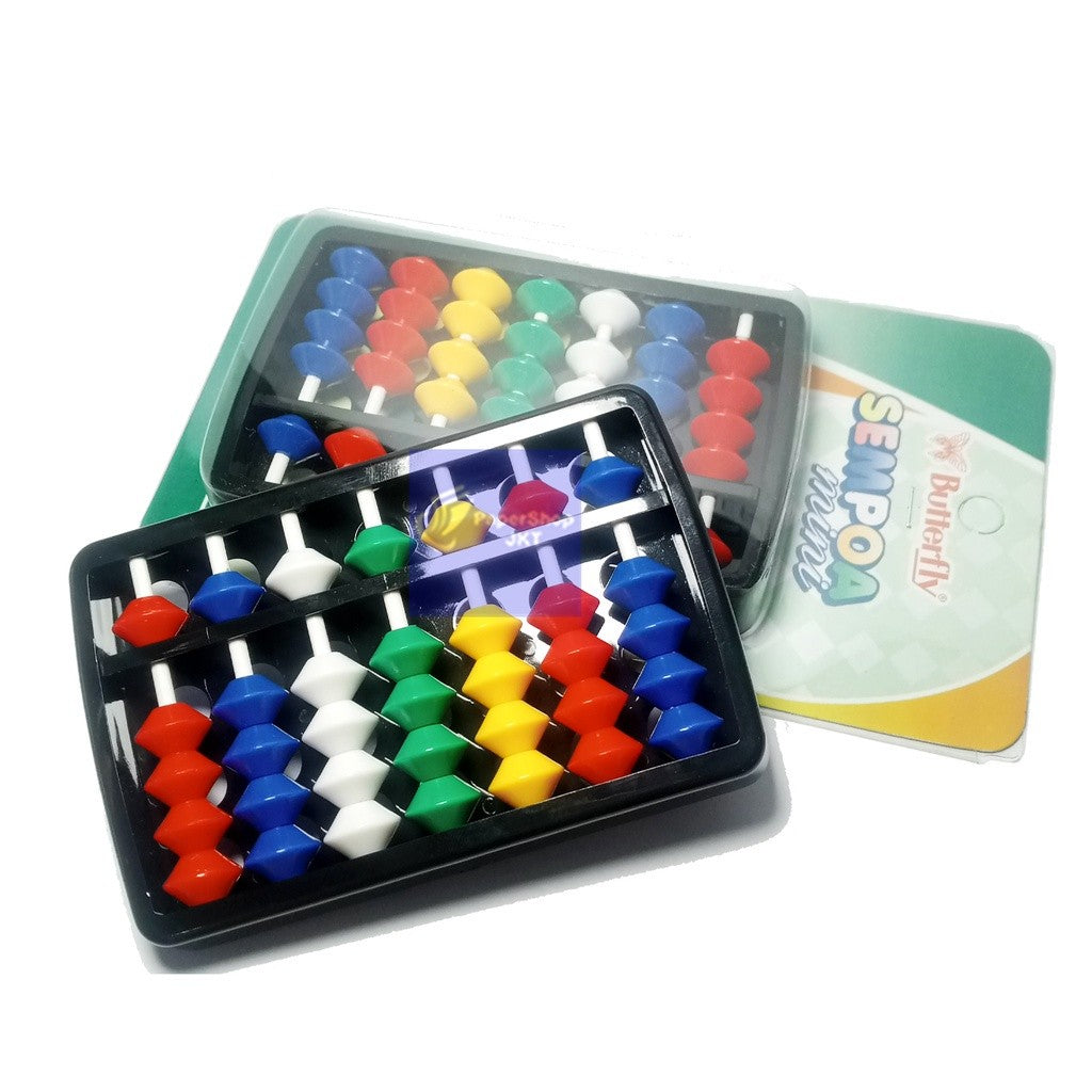 BUTTERFLY - BT Sempoa Mini - abacus sempoa kecil - Alat Hitung Warna-Warni - PCS