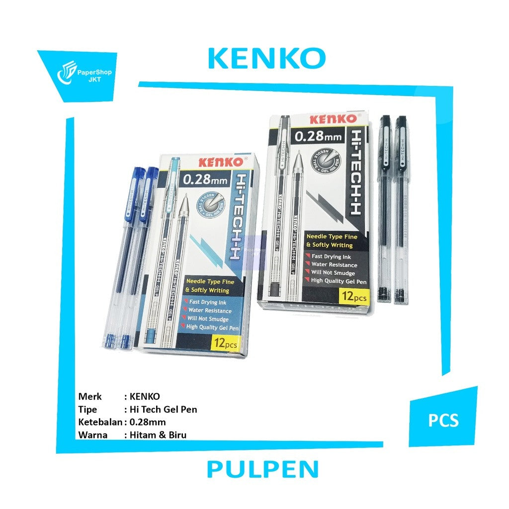 KENKO - Gel Pen Hi-Tech 0.28mm - Pcs