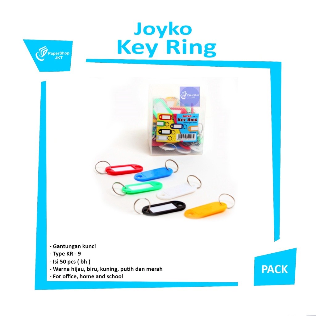 JOYKO - Gantungan Kunci Key Ring KR-9 - Pack