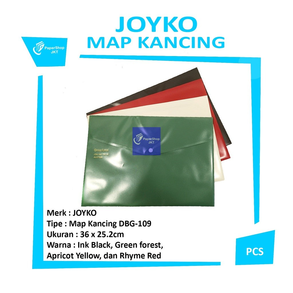 JOYKO - Map Kancing DBG-109 F4 Berwarna - Pcs