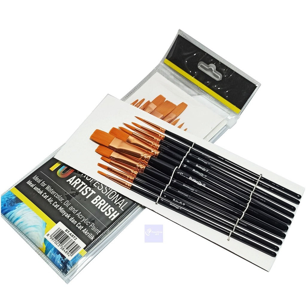 BUTTERFLY - Paint Brush BT-ART2 - Set
