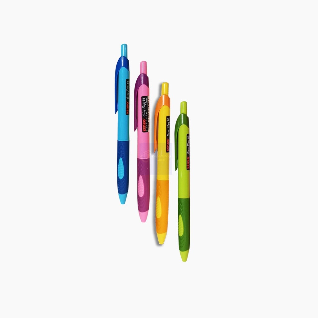 KENKO - Ballpen Easy Flow 68 Black - Pcs