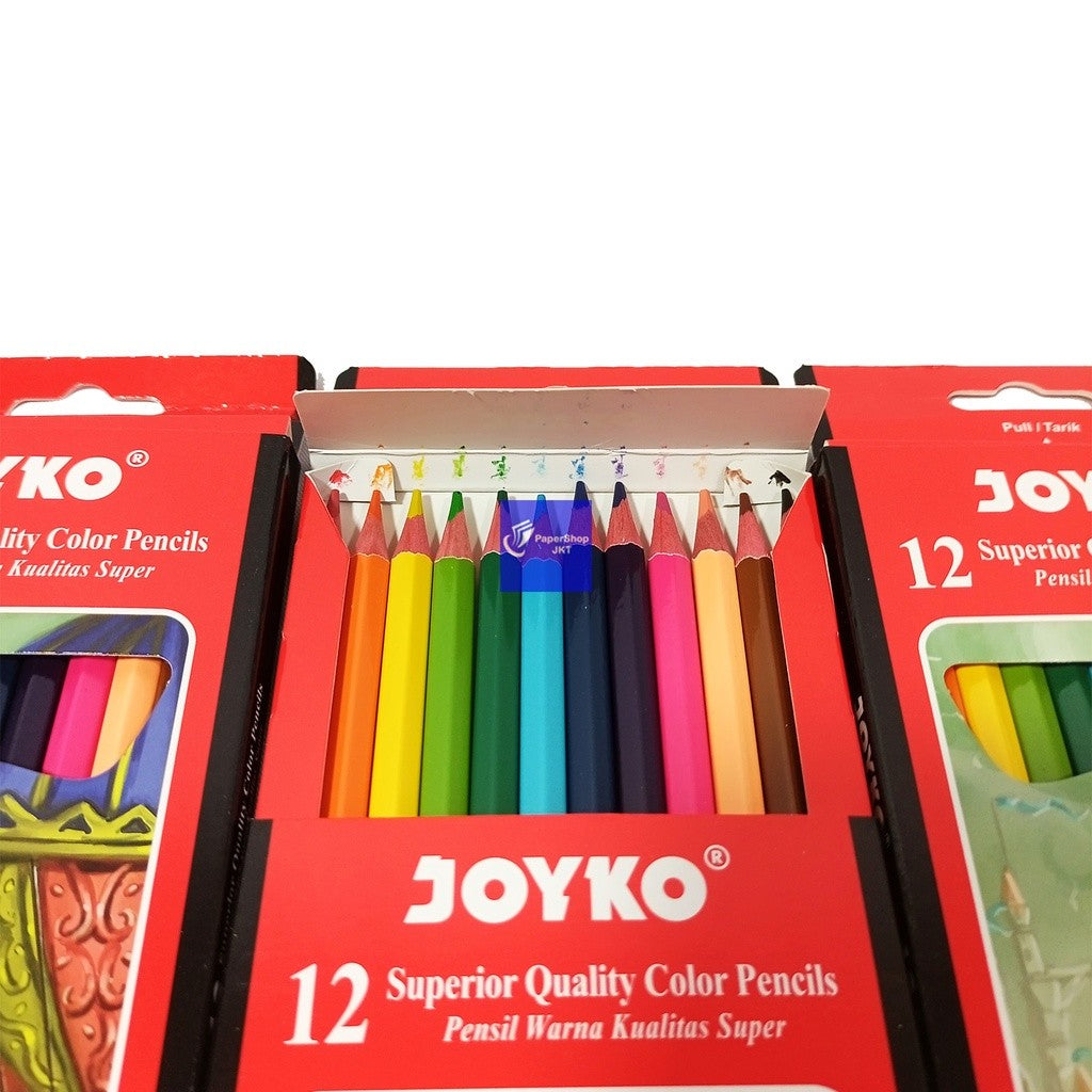 JOYKO - Pensil Warna Panjang CP-100 12 Warna - Set