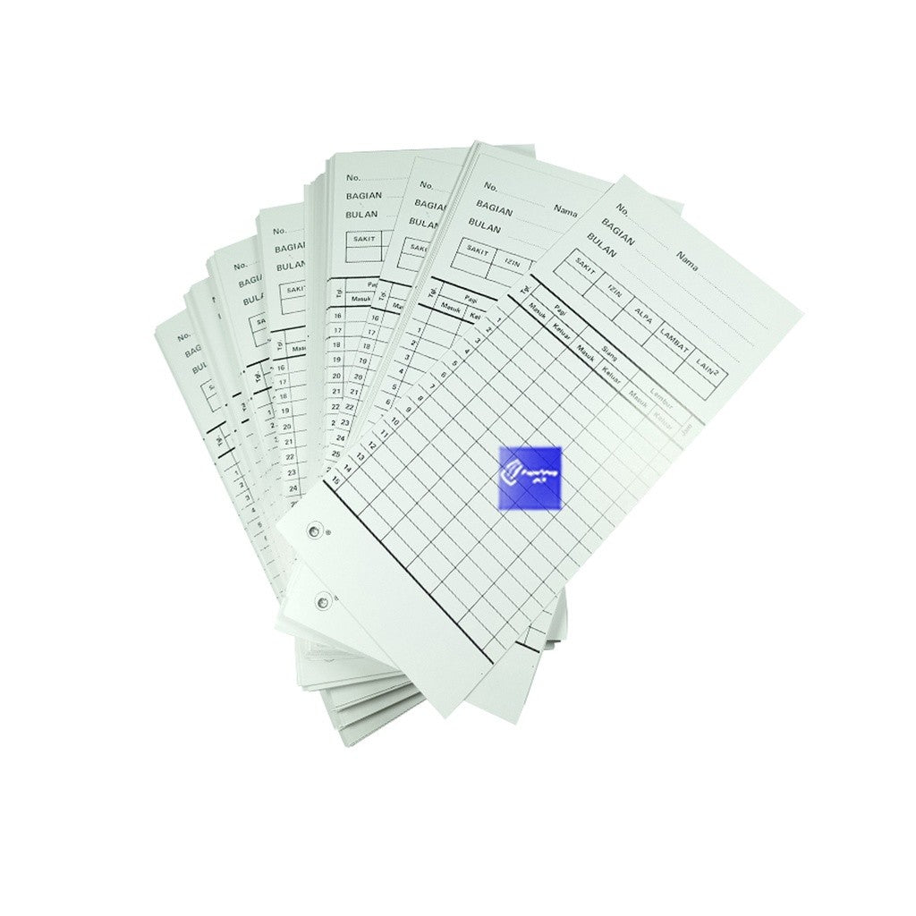 Kartu Catatan Absensi Isi 100 - Pack
