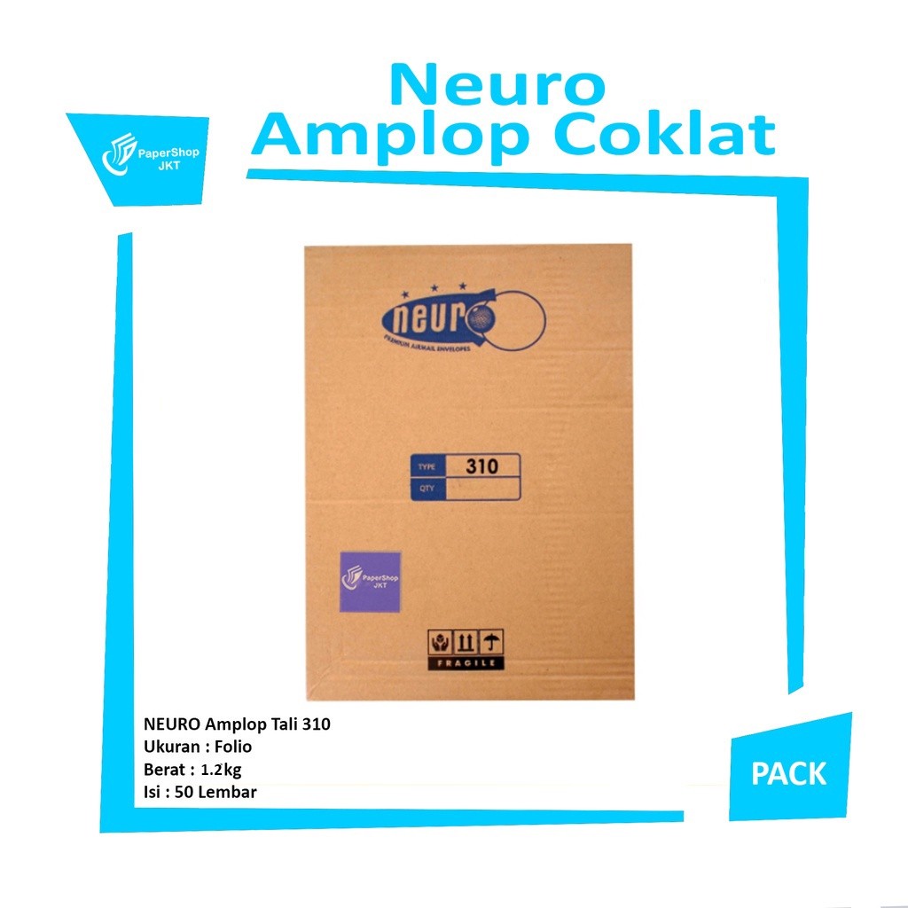 NEURO - Amplop Coklat Tali 310 - Pack