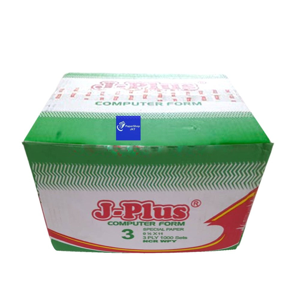 Jplus - Continous Form 3 Ply 9 1/2 x 11 Ncr Kertas Komputer - Box