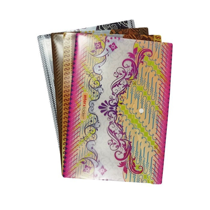 INTER X FOLDER - Map Kancing Motif Batik DBX-600f -Lusin