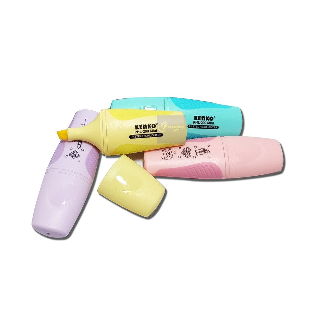 KENKO Highlighther Pastel PHL - 200 ( 4 PCS/SET ) Mini SET