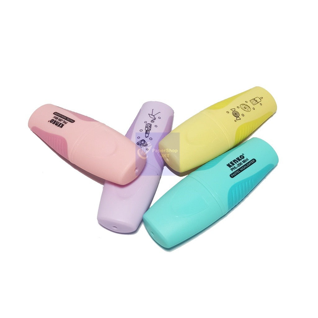 KENKO Highlighther Pastel PHL - 200 ( 4 PCS/SET ) Mini SET