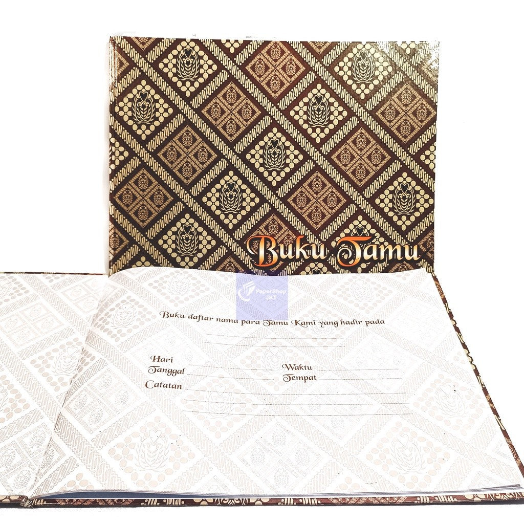 KENKO - Buku Catatan Tamu Undangan BT 3224 Cover Motif Batik isi 10 Lembar/Buku - Pcs