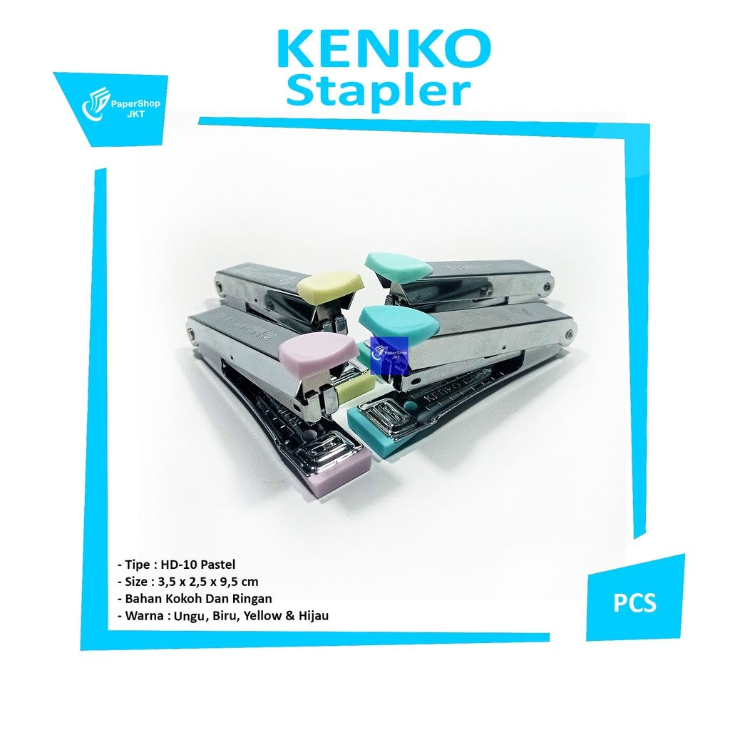 KENKO - Stapler Staples HD-10 Pastel Color - Pcs