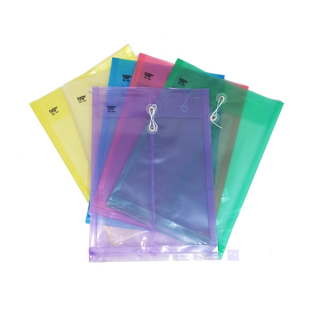 FOLDER ONE - Map Tali Plastik Ukuran Folio - Pcs