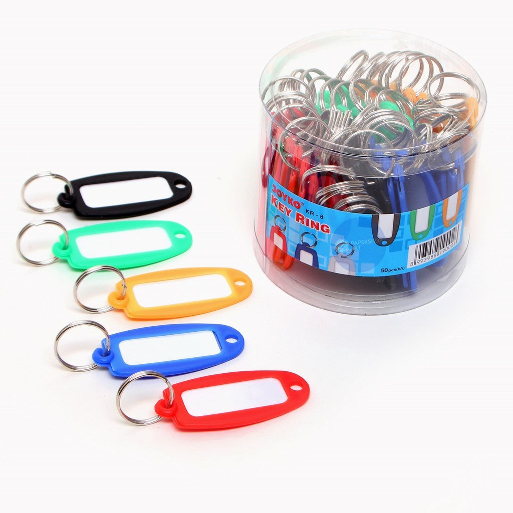 JOYKO - Key Ring Kr - 8 isi 50 Gantungan Kunci - Name Tag Kunci