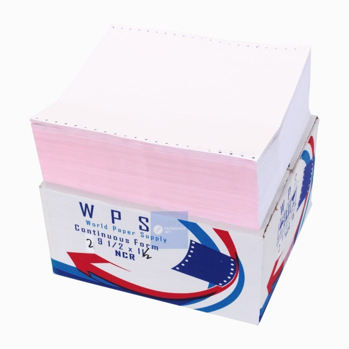 WPS - Continous Form 2 Ply 9 1/2  x 11/2 ( K2/2 WPS ) NCR - Box