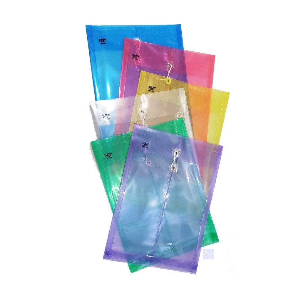 FOLDER ONE - Map Tali Plastik Ukuran Folio - Lusin