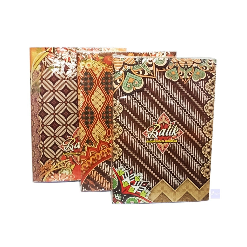 BOXY - Buku Tulis Bergaris Cover Motif Beragam Batik isi 5 Buku/70 Lembar - Pack