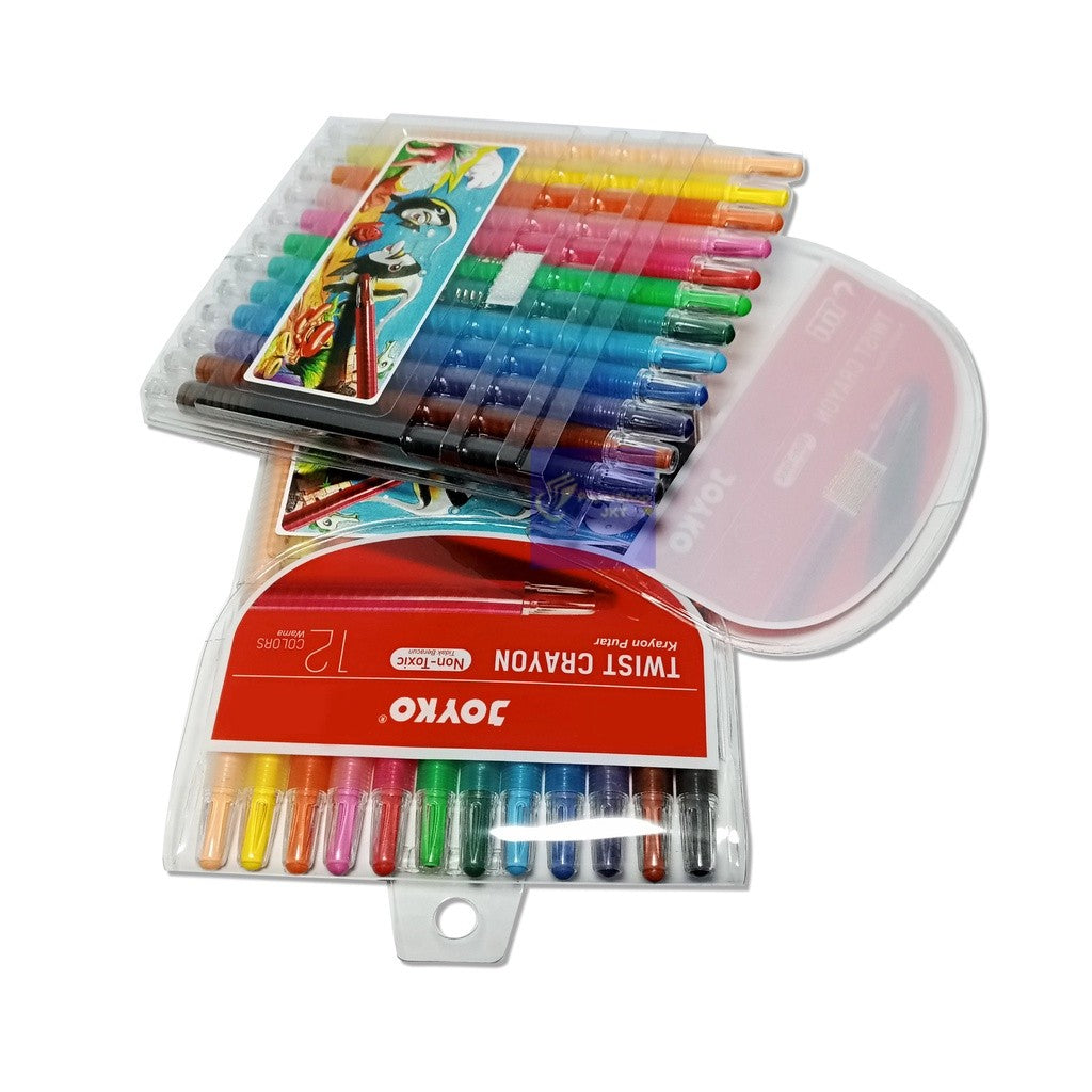 JOYKO - Crayon Putar Twist 12S - 12 Warna - SET