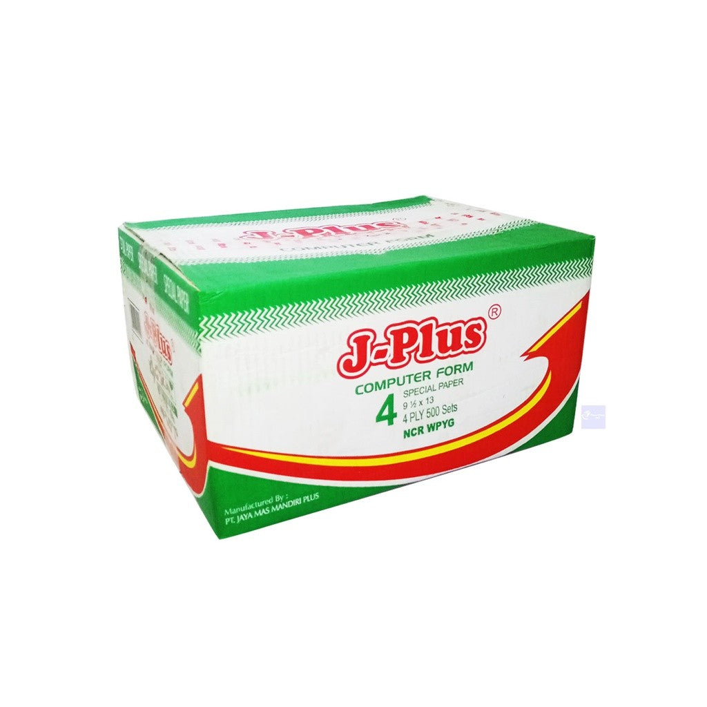 J-PLUS - Continous Form 9 1/2 x 13 4 Ply Utuh NCR Kertas Komputer - Box
