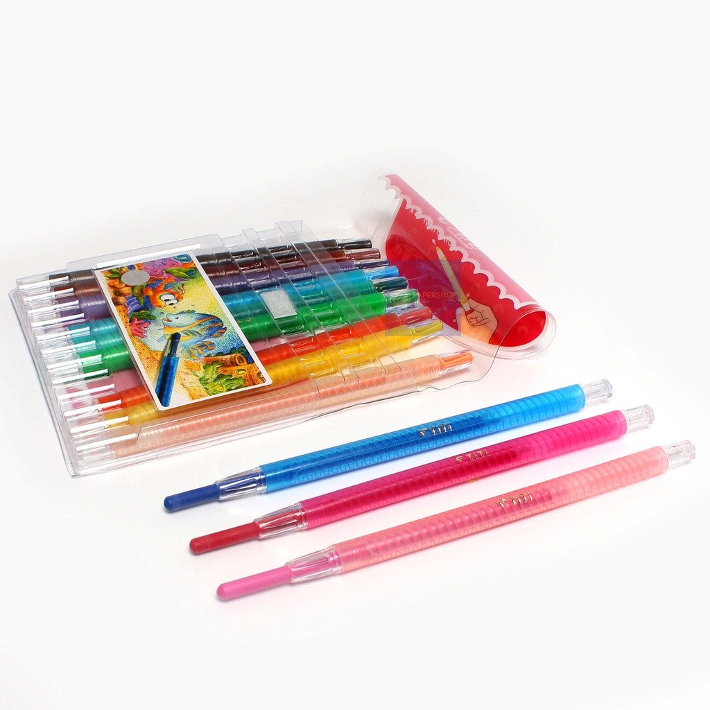 TITI - Krayon Puter isi 12 Twist Crayon Titi Puter - Set