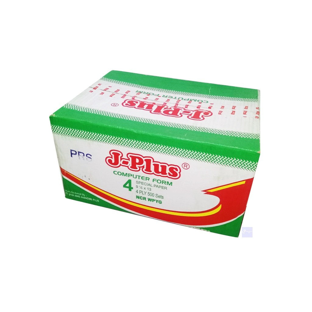 J-PLUS - Continous Form 9 1/2 x 13/2 4 Ply/2 K4/2 NCR Kertas Komputer - Box