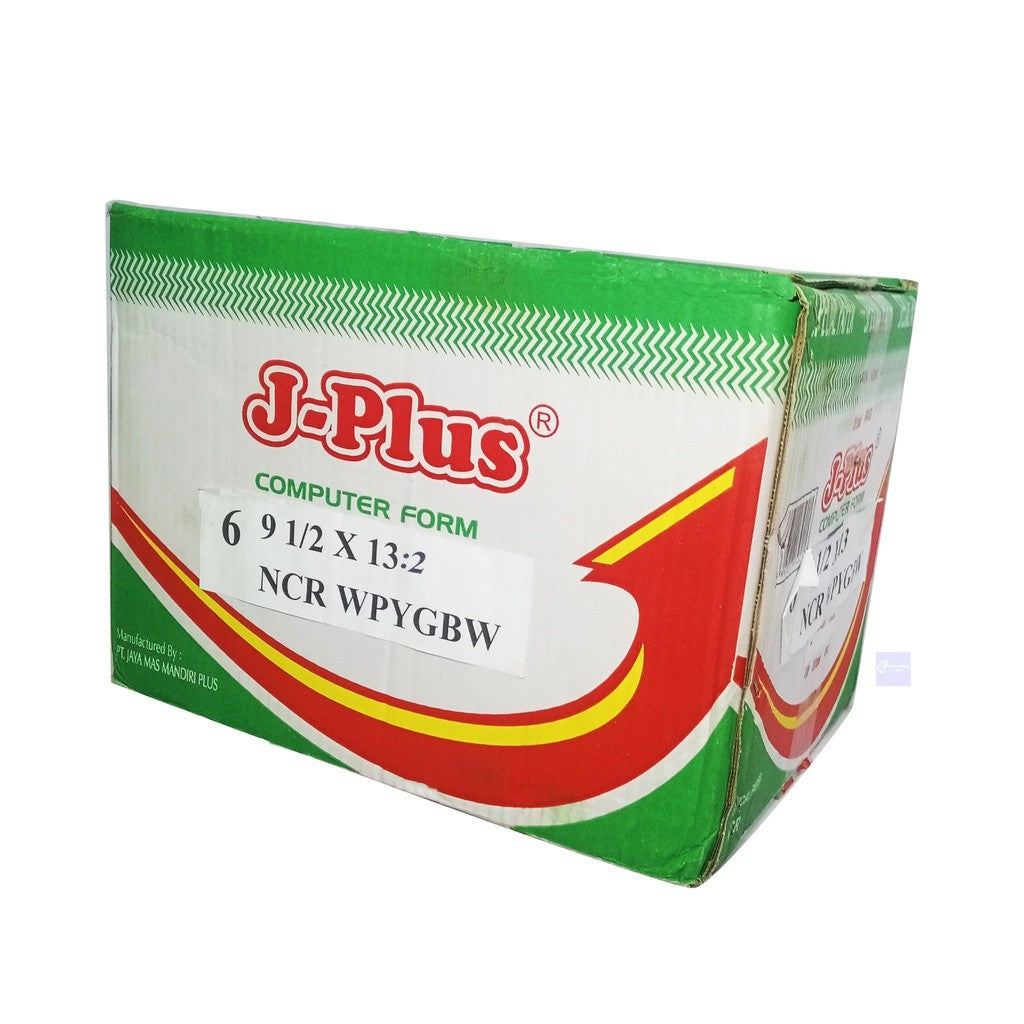 J-PLUS - Continous Form 9 1/2 x 13 6 Ply ( K6/2 ) NCR Kertas Komputer - Box