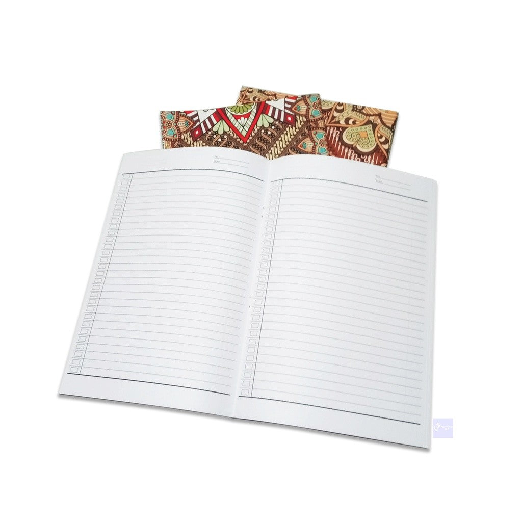 BOXY - Buku Tulis Bergaris Cover Motif Variasi Batik Random isi 70 Lembar/Buku - Pcs