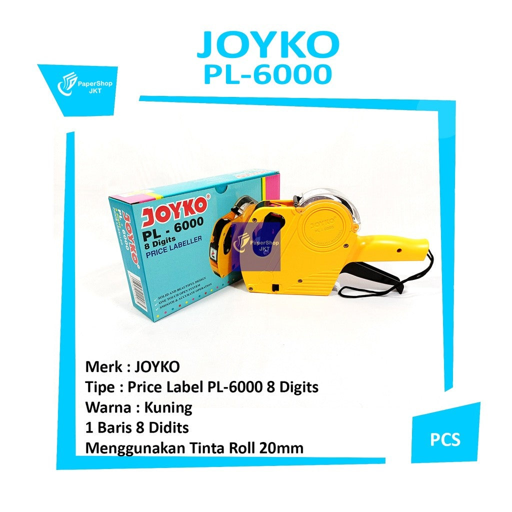 JOYKO - Alat Label Harga PL-6000 1 Baris 8 Digits - Pcs