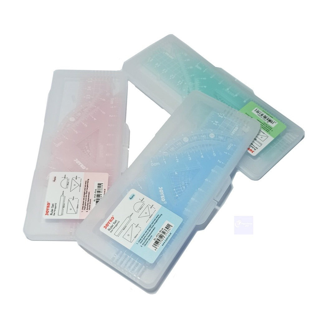 JOYKO - Ruler Set RL - PS3 Blue, Green, Pink - Pcs