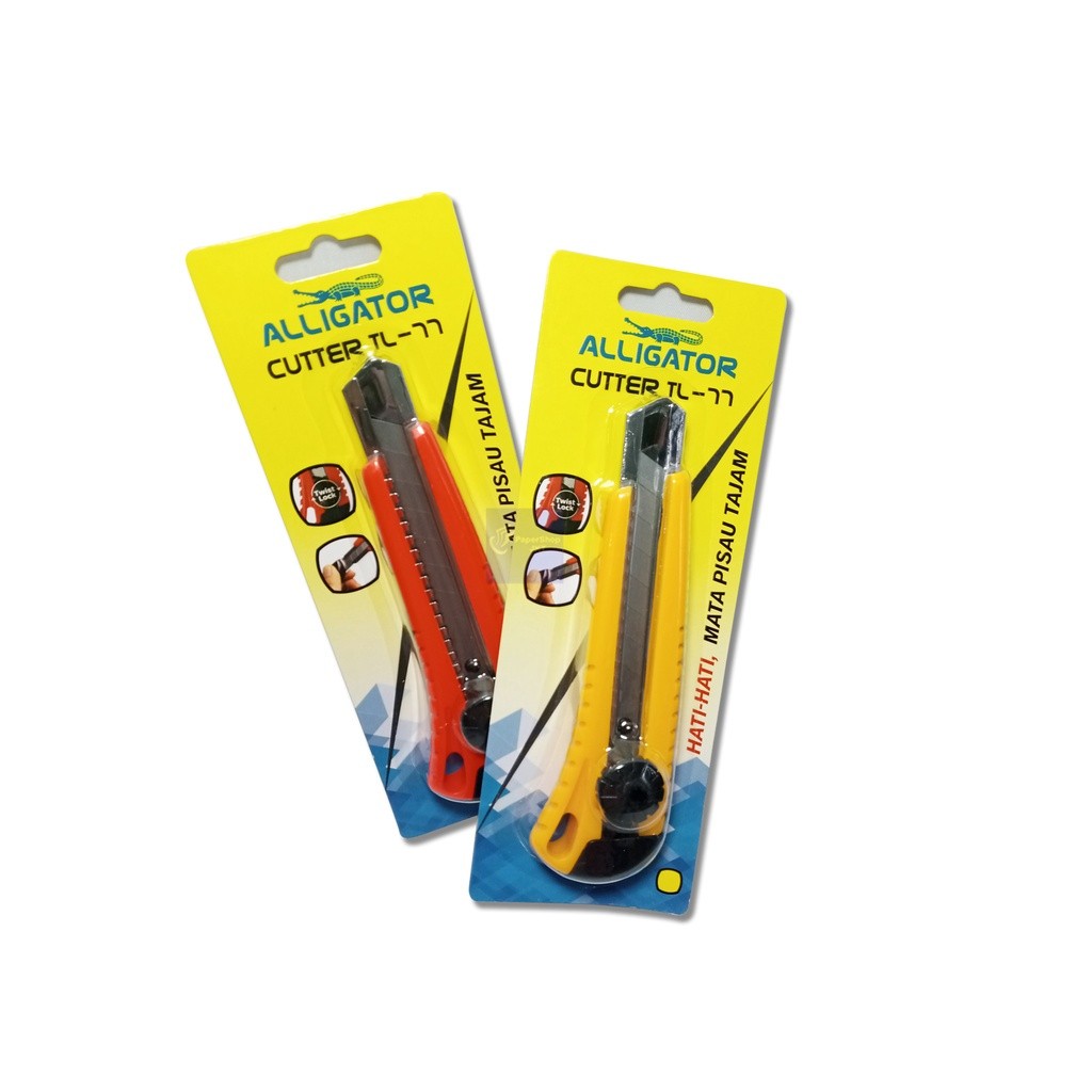 ALLIGATOR - Cutter Besar - TL 77 - Red & Yellow - Pcs