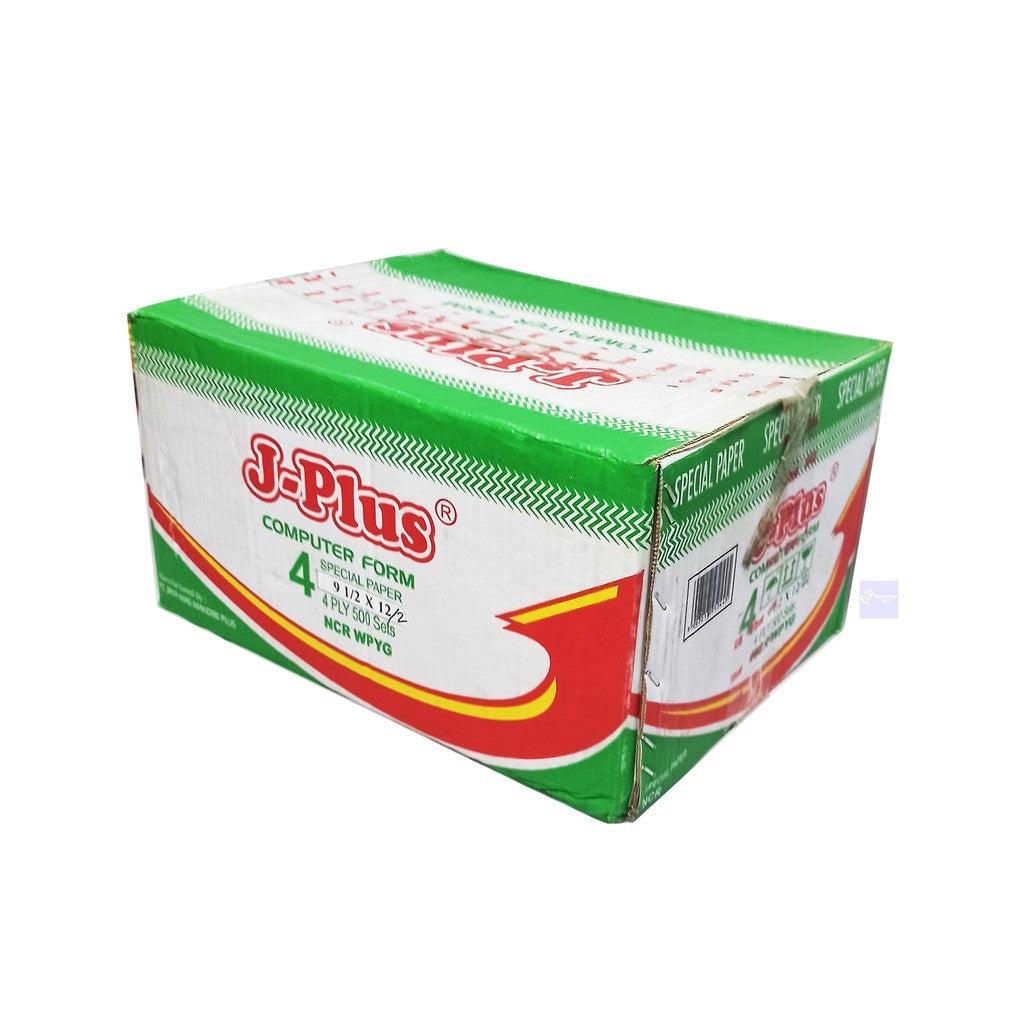 J-PLUS - Continous Form 4 Ply 9 1/2 x 12/2 NCR Kertas Komputer - Box