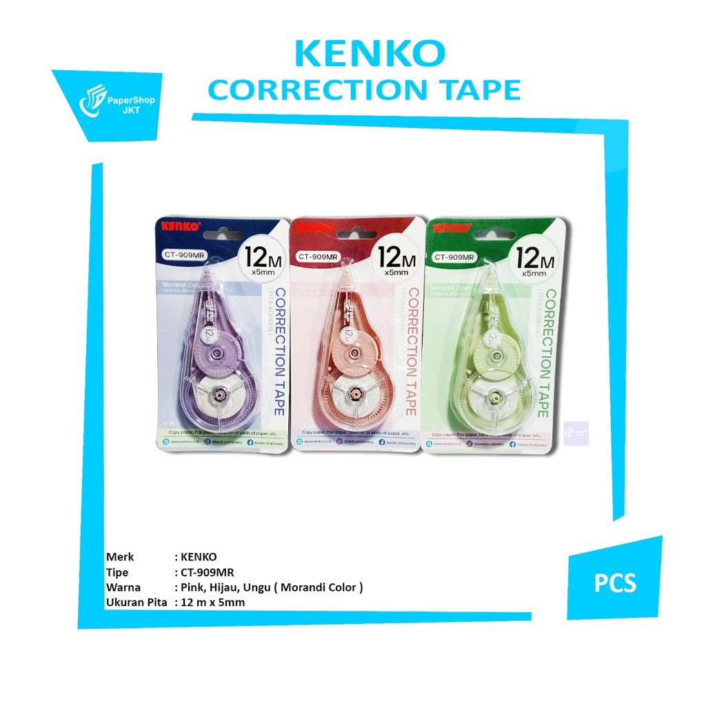 KENKO - Correction Tape CT-909MR Pita Koreksi - Pcs