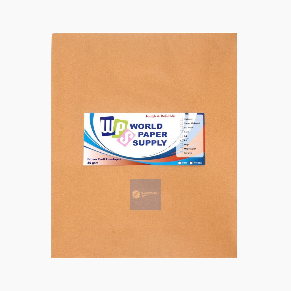WPS - Amplop Coklat Ukuran A3 ( 33 x 42,5 cm ) - 1 Pack