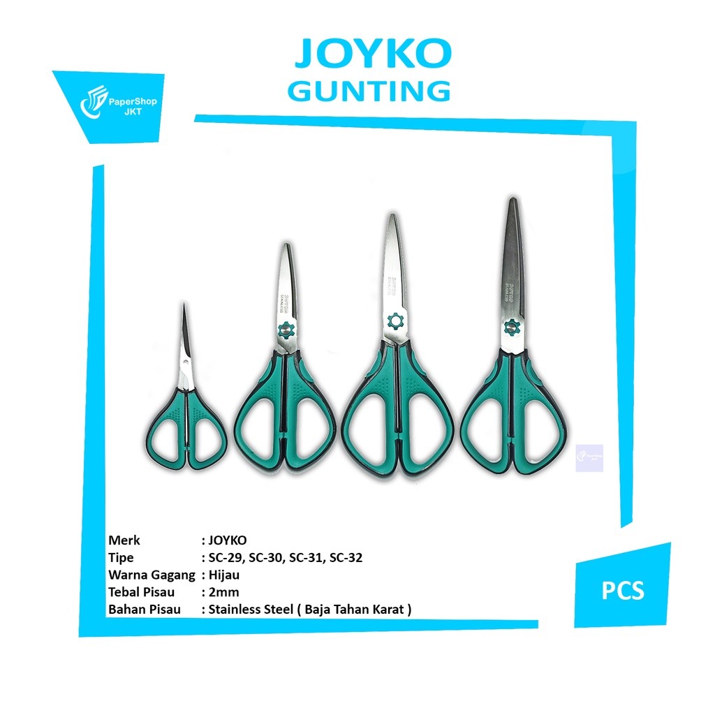 JOYKO - Scissors SC-29~32 Gunting Kertas Serbaguna - Pcs
