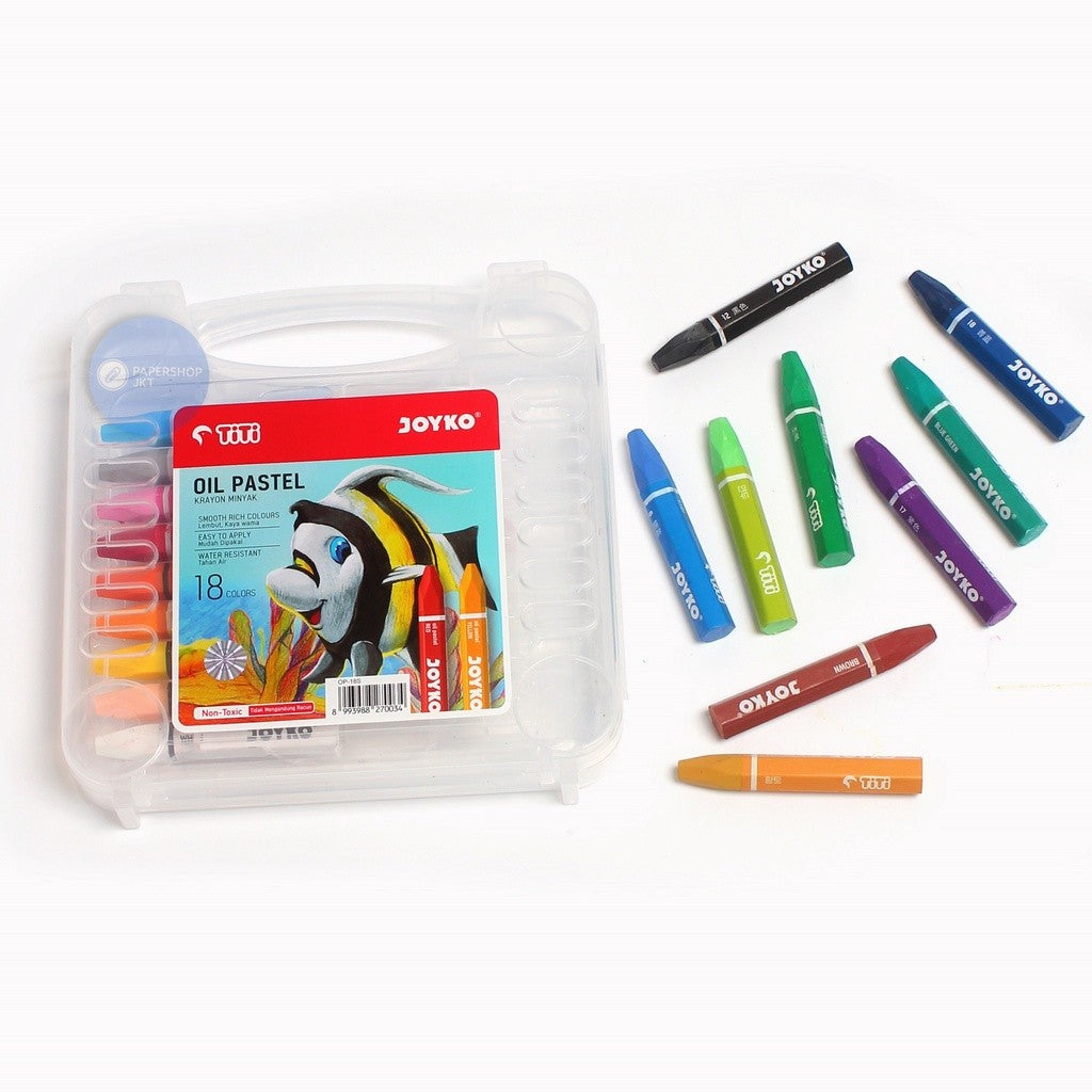 JOYKO - Crayon Oil Pastel 18 Warna - Set